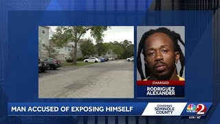 man accused of exposing himself outside Seminole County home