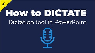 How to use DICTATE TOOL in PowerPoint? How to dictate something?