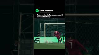 Ronaldo’s worst miss ever? 😂 #ronaldo #football #shorts
