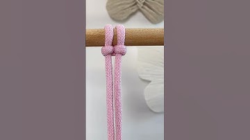 Mounting Knot for Beginners #macrame #macramebasics #diy #macrameknot #macramebeginners #shorts #DIY