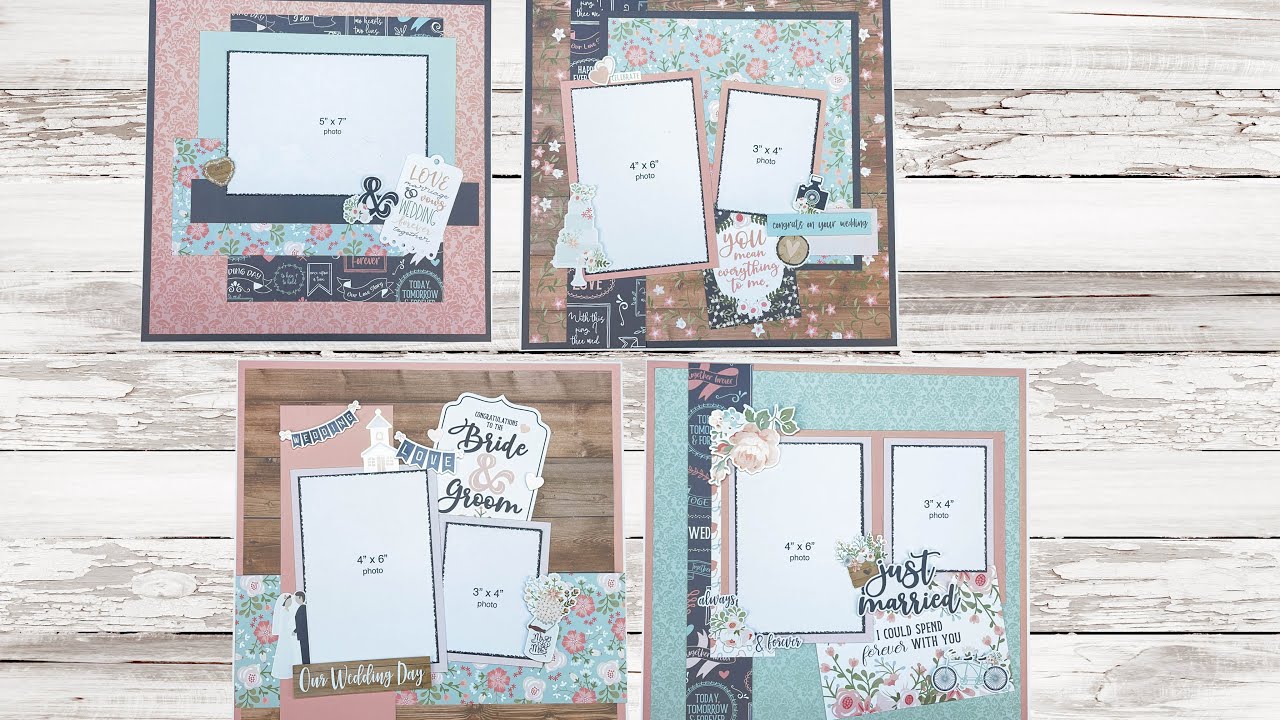 Wedding paper  Wedding scrapbook, Scrapbook templates, Wedding