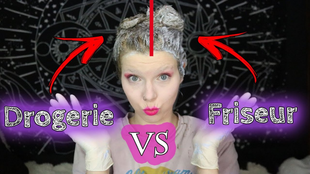 Ich Teste Blondierung Drogerie Vs Friseur Produkt Schwarze Haare Aufhellen Youtube