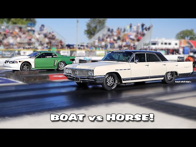 STRANGE MATCH UP! '64 BUICK 4 DOOR ELECTRA 225 VS '01 SN95 TURBO