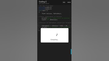 Celsius to Fahrenheit converter program in C Language #Shorts #shorts #CLanguage #coding