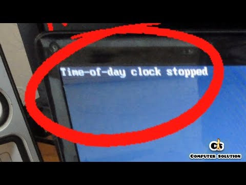 TIME OF DAY CLOCK STOPPED SOLUTION timeofdayclockstopped laptoperore laptoprepair by computer solution