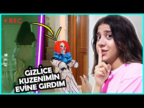 KUZENİMİN EVİNDE GİZLİCE KALIP KORKUTTUM ?! YAĞMUR KAYA