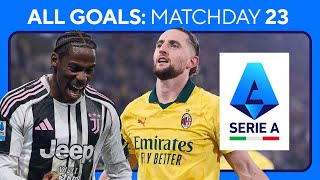 EVERY GOAL from Matchday 23 in SERIE A 🇮🇹