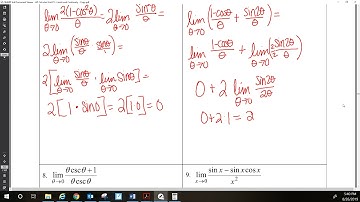 PHS AP Calculus AB Limits of Trig Functions Part IV