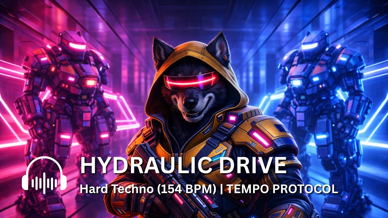 HYDRAULIC DRIVE | Hard Techno (154 BPM) | TEMPO PROTOCOL