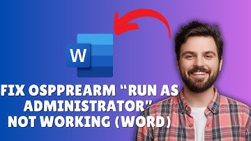 FIX OSPPREARM RUN AS ADMINISTRATOR NOT WORKING IN WORD – UPDATED 2025