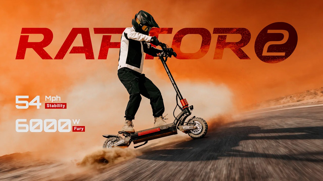 New Electric Scooter with Hidden Steer Dampener Yume Raptor 2 Review