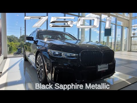NEW ARRIVAL! 2022 BMW 750i xDrive Sedan Black Sapphire Metallic - YouTube