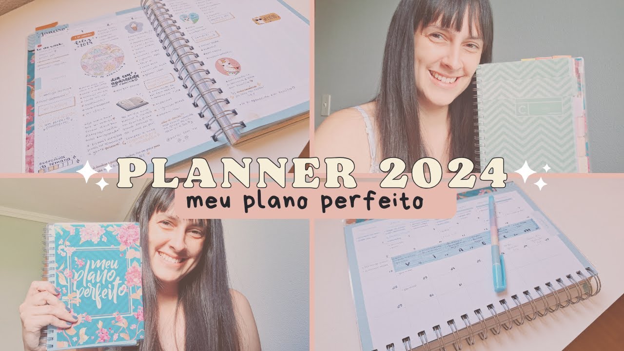 planner 2024 - meu plano perfeito - planner, agenda, calendário mensal ...