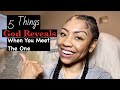 5 THINGS GOD WILL REVEAL WHEN YOU MEET THE ONE | How God TOLD ME He was THE ONE