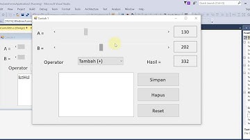 HScrollBar, ComboBox dan ListBox - Soal Latihan