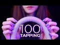 ASMR 100 Tapping Sounds in 10 Minutes (No Talking)
