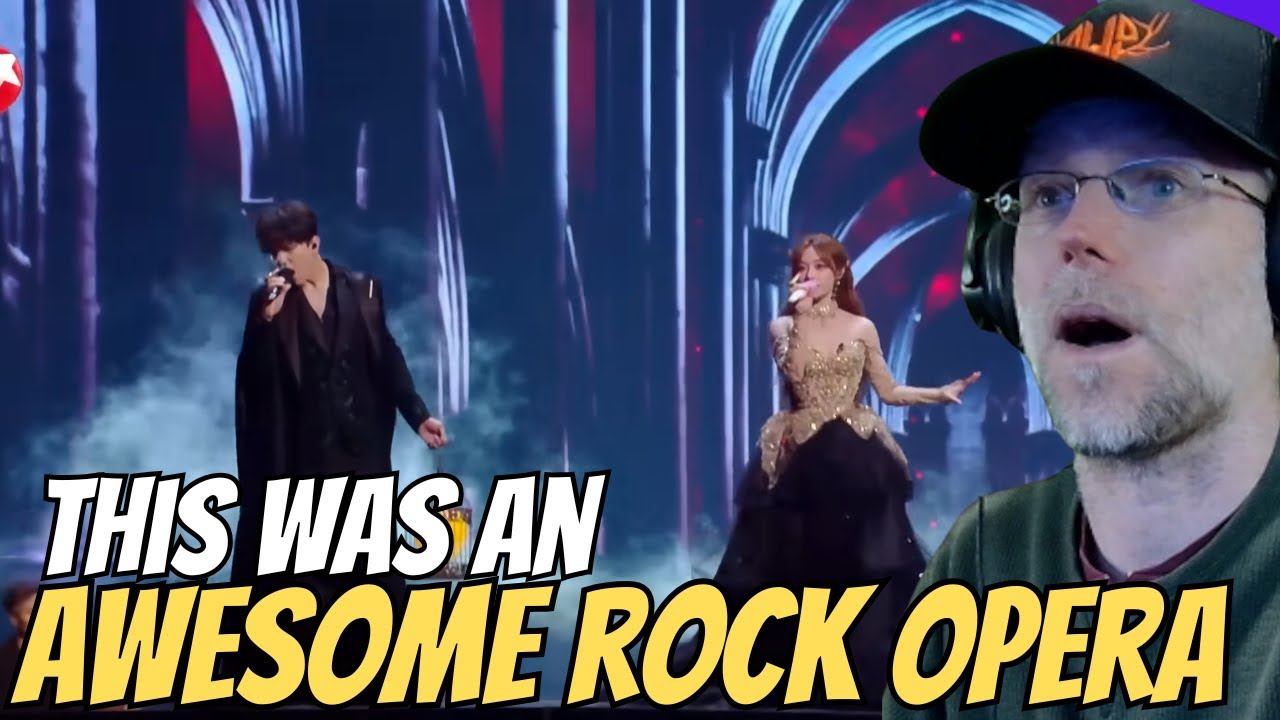 Dimash & Huang Xiaoyun - Red Moon Rules (Singing With Legends) | AN AWESOME ROCK OPERA | REACTION!!