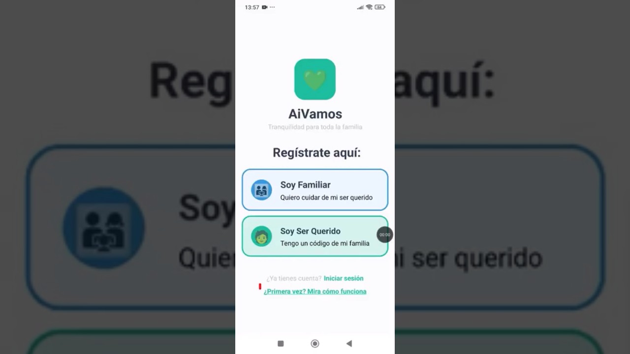 Primera vez con la app AiVamos