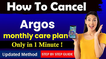 how to cancel argos monthly care plan [ Latest working Method ]