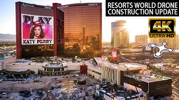 Resorts World Las Vegas Drone Construction Update | Ayu Dayclub & Zouk Nightclub