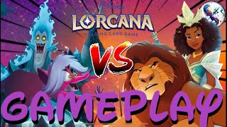 Lorcana: Tactical Ink Gameplay #1 (Amethyst / Sapphire control VS Amber / Steel Tiana)