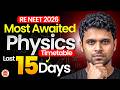 🚨 RE-NEET 2026 Last 15 Days Timetable | Most Awaited Physics Strategy is Here! by Ajay Sir