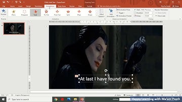 Day3b  Add TEXT to video in Powerpoint