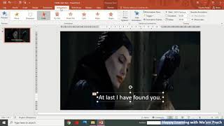 Day3b  Add TEXT to video in Powerpoint screenshot 3