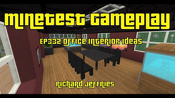 Minetest Gameplay EP332 Office Interior Ideas