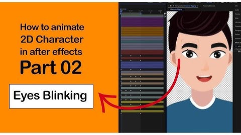 How to animate 2D Character in after effects Part 02 | Eyes Blinking