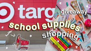 SCHOOL SUPPLIES SHOPPING VLOG at Target & GIVEAWAY (2021)