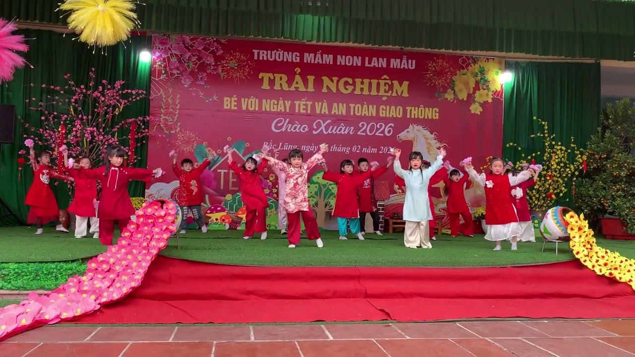 Nhảy Mashup: Nụi cười xuân + Đoản xuân ca của lớp MG 5-6 tuổi A5 Trường mầm non Lan Mẫu