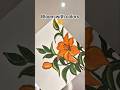 Anyone Can Paint This Flower 🌼🧡♥️#flowerpainting #art #viral #shortsfeed #shorts #ytshorts #drawing