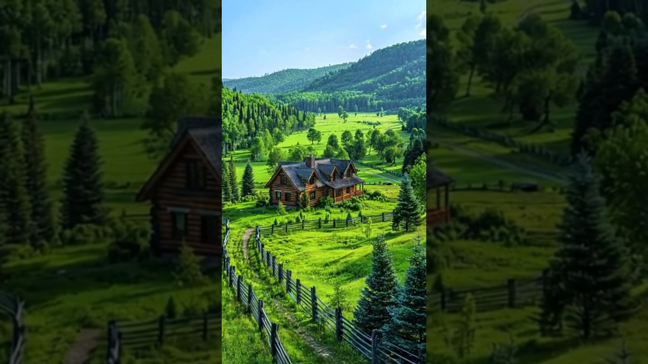 Log Cabin in the Heart of a Green Valley 🌲🏡 
