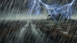 Stop Overthinking & Sleep Instantly with Heavy Rain on Metal Roof & Mighty Thunder