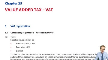 Value Added Tax - VAT - Introduction - ACCA Taxation (TX-UK)