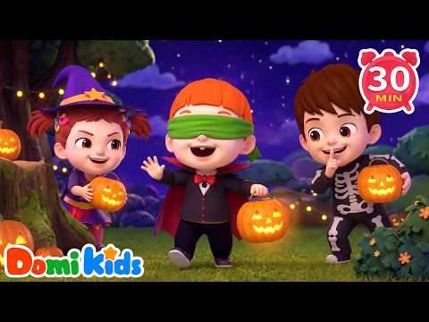 Find the Halloween Friends Before They Hide! 🎃 | Halloween Play | Nursery Rhymes | Domi Kids