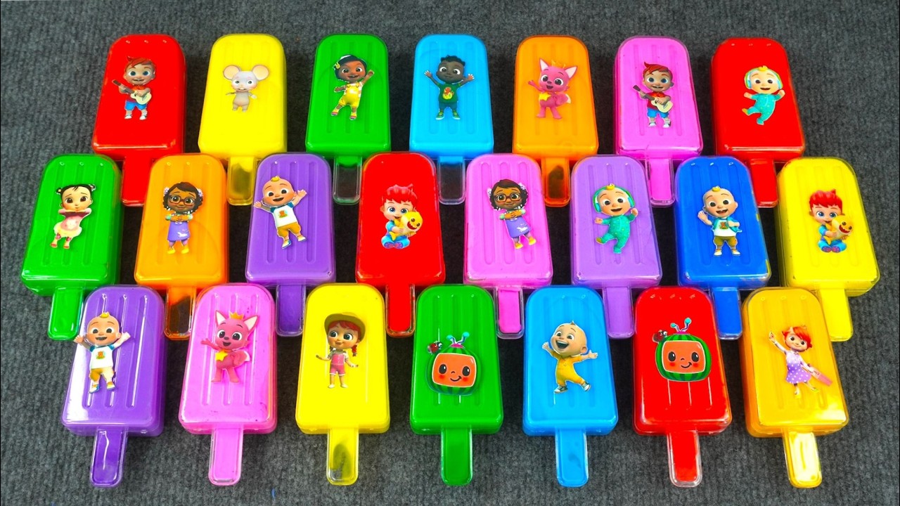 Cocomelon Satisfying Clay & Slime ASMR Color Learning with JJ, Cody, Cece, Nina & Friends! 🌈🎧