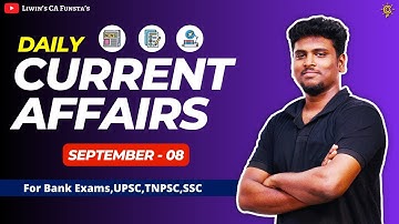 🔴 Daily CA Version 2.0 | 📚 September - 08 - 2023 | Daily Current Affairs 2023 | Mr.Liwin