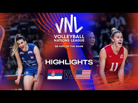 🇷🇸 SRB vs. 🇺🇸 USA - Highlights Week 1 | Women's VNL 2023