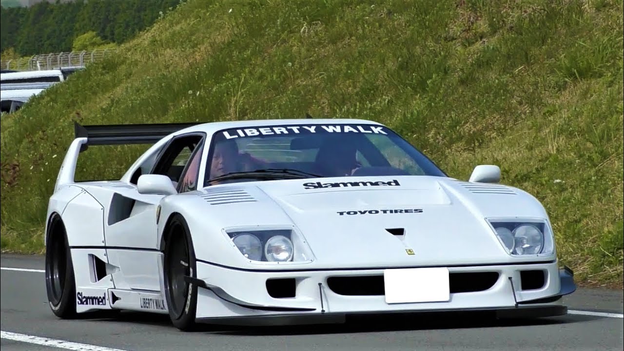 LB WORKS. フェラーリ F40！！】Liberty walk. スーパーカーのエンジン