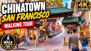 San Francisco Chinatown Walking Tour 4K 🇺🇸 | Streets, Shops & Historic Chinatown
