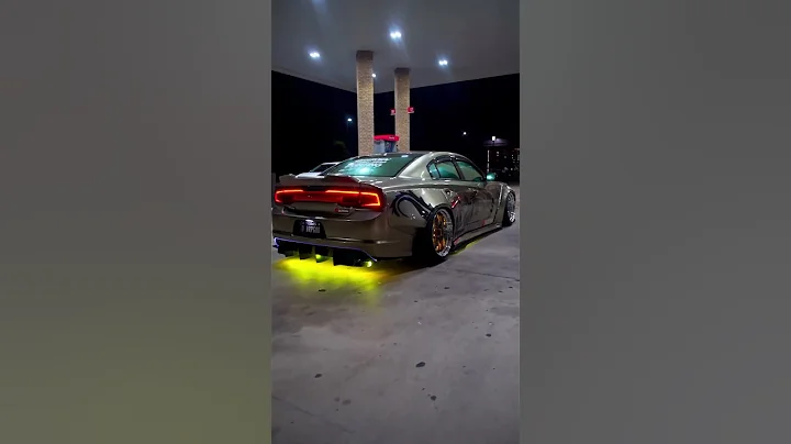 Yellow Underglow: Nighttime Ride in Style! 🚘✨