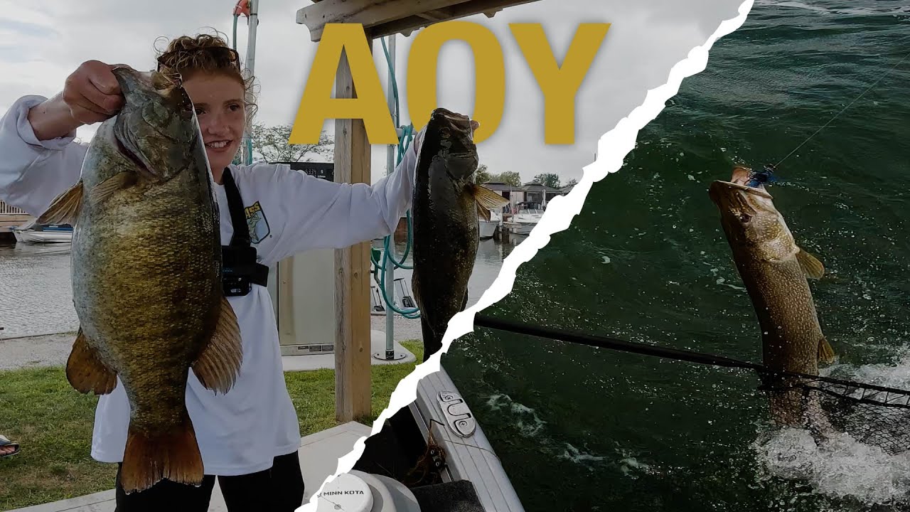 Erie Bassmasters Angler of the Year Youth  Champion (some GIANT surprise catches fishing Lake Erie)