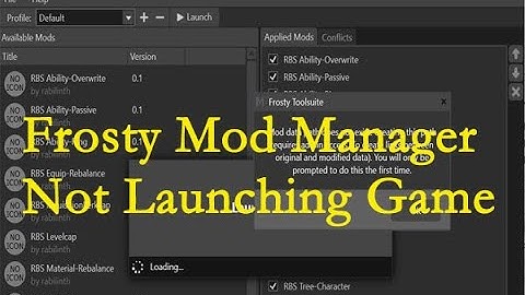 how to fix frostymod manager Not launching FIFA19