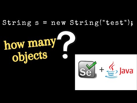 Number of objects in String s = new String ("s"); | Interview Question | QA Automation Talk