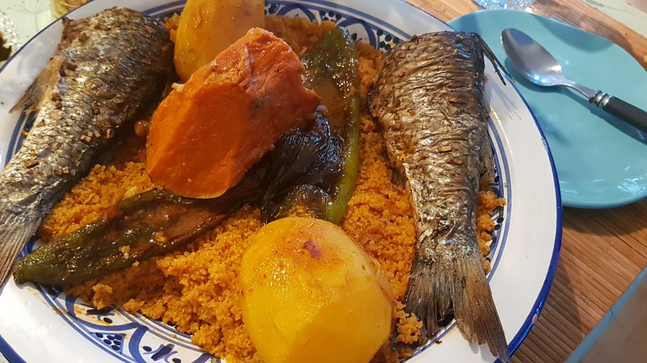كسكسي قصر هلال بالسمك وصفة cuisine imen كسكسي هلالي بالحوت