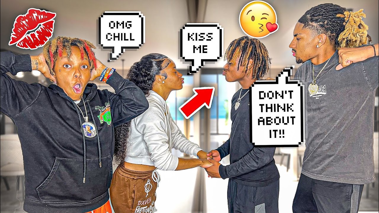 CONSTANTLY ASKING FOR A KISS IN FRONT OF COMPANY TO GET THEIR REACTION !