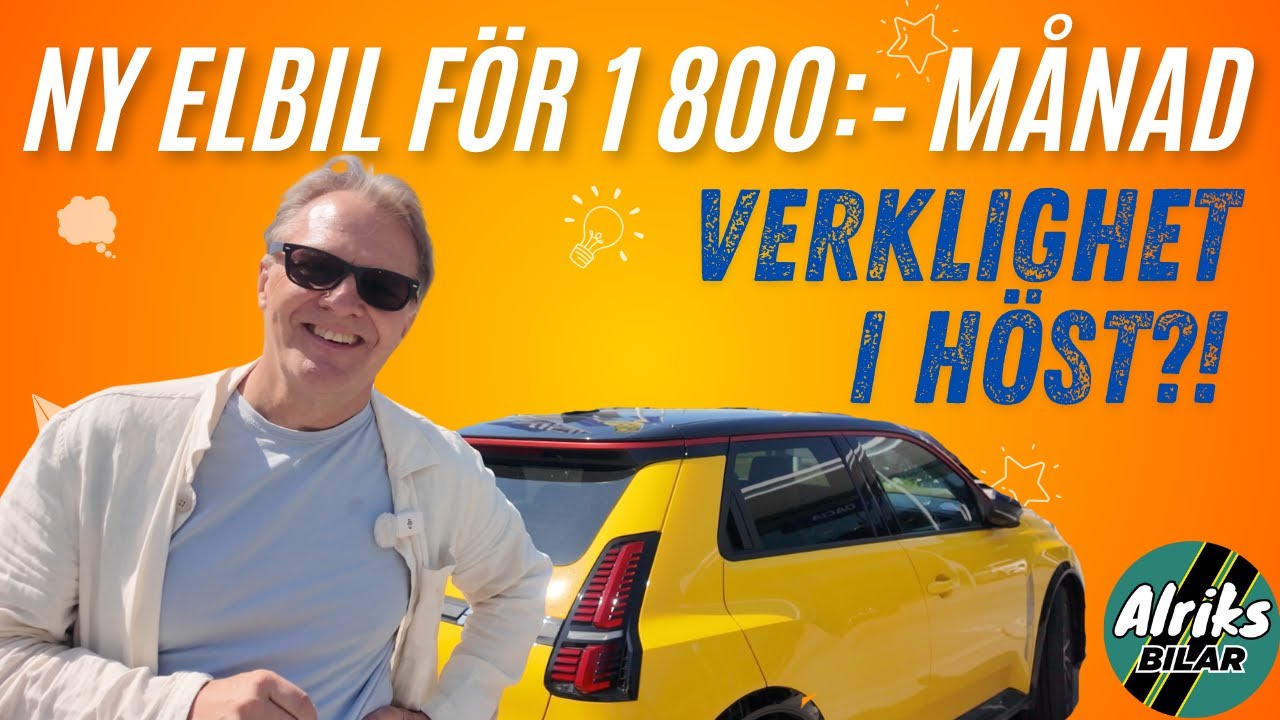Ny elbil för under 25 kr/milen – om riksdagen röstar rätt i höst!