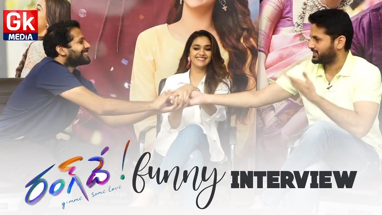 Rang De Team Funny Interview | Nithin, Keerthi Suresh, Venky Atluri, Brahmaji | 